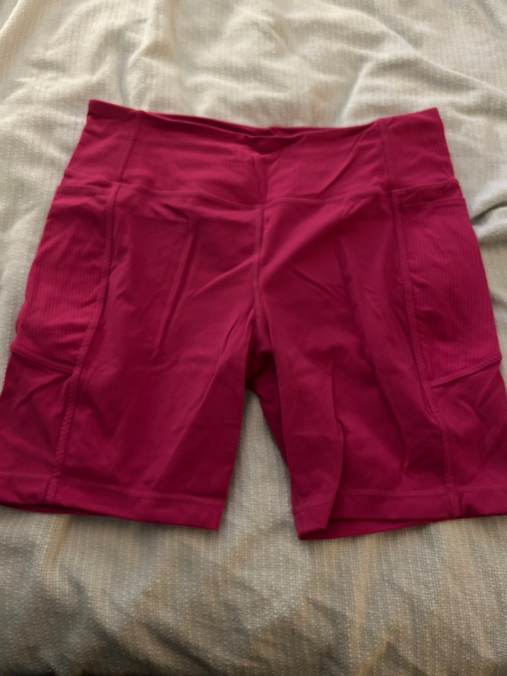 Mondetta Fuchsia High-Rise Bike Shorts